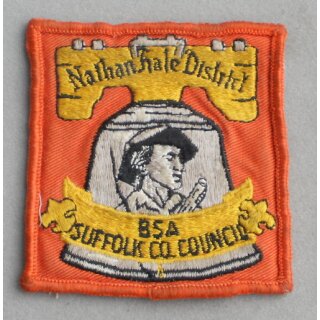 Natanhale District - Suffolk County Council Abzeichen BSA Voll gestickt, neuwertig