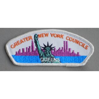 Greater New York Councils - Queens Abzeichen BSA teilweise gestickt, neuwertig