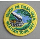 Troop 26 Tulsa Okla. - Western Tour 1977 Abzeichen BSA...