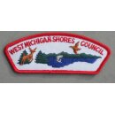 West Michigan Shores Council Abzeichen BSA teilweise...