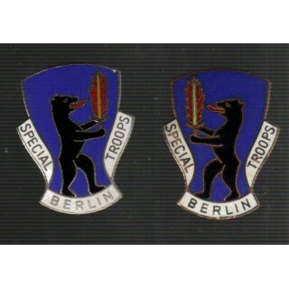 Special Troops Berlin, DUI, Crest #4, Bär nach links schauend, Poellath, bronze