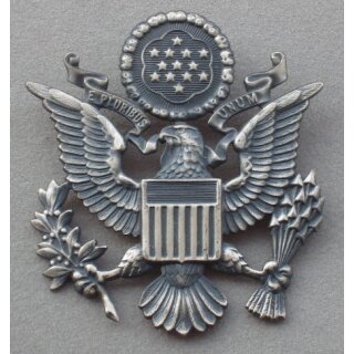 US Air Force, Officer, Mützenabzeichen gebraucht, Repro