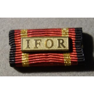 German Armed Forces Mission Medal Ribbon Ribbon Bar, Implementation Force (Bosnien), gold