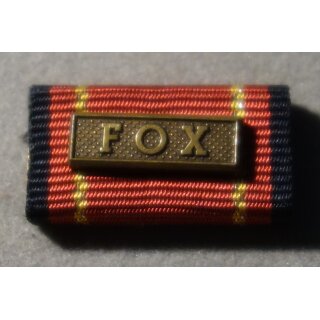 Ordensband Einsatzmedaille, Bundeswehr Bandschnalle, Operation Amber Fox (Nordmazedonien), bronze