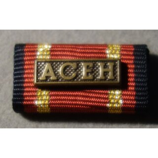 German Armed Forces Mission Medal Ribbon Ribbon Bar, ACEH, bronze