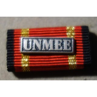 German Armed Forces Mission Medal Ribbon Ribbon Bar, United Nations Mission in Ethiopia and Eritrea, silver