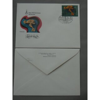 Ersttaggsbriefe, Sowjetunion #401, 24.III.1978, 4+2k, Olympiade Moskau 1980, Schwimmen