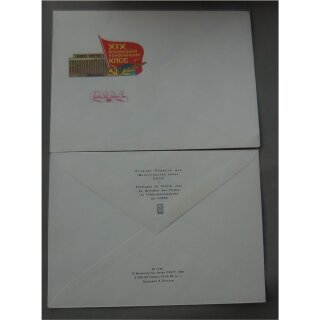 Ersttaggsbriefe, Sowjetunion #1040, 1988, blanko, XIX All-Unions Konferenz der KPdSU