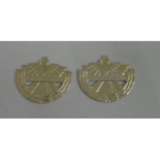 Austrian Customs Zollwache Collar Attachments silver coloured ( silver plated?)