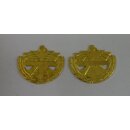 Austrian Customs Zollwache Collar Attachments gold coloured