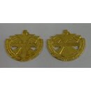 Austrian Customs Zollwache Collar Attachments gold coloured