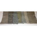 Swedish Wool Scarves, grey, WWII used, Grade 1, with Tre Krona Stamp, light green