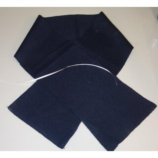 Swedish Wool Scarves, grey, WWII used, Grade 1, very good to like new, ca. 112x21cm, white