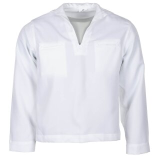 USN  Jumper Mans White Dress size 42s, NSN 8405-01-076-1965, short EU 52 or German 27, new original packed