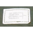 Cap, Insulating, Helmet Liner, olive 7, 1968, new