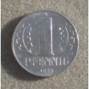 Coins,  1 Pfennig of the GDR 1962