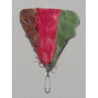 Royal Tank Regiment Feather Hackle Groß für Feather Bonnet, Unteroffiziere