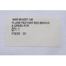 Royal Tank Regiment  Feather Hackle Large for Busby, Officer