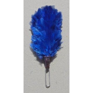 Dunkelblauer Feather Hackle Gro&szlig; f&uuml;r Busby, Unteroffizier