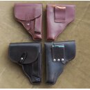Pistol Holster, Makarov, black, used unreadable Stamps, purple