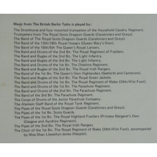 Music from Britisch Berlin Tattoo 1975 Record Participants details