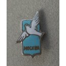 Moskau Touristenabzeichen Typ7, Taube, emailliert