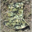 Tent Bag / Hood in Amoeba-Camouflage used, with Repairs, red