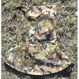Tent Bag / Hood in Amoeba-Camouflage used, with minor Repairs, blue