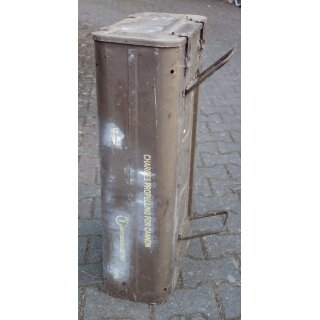 Ammunition Case, Charge Prop.120mm Tank, brown Grade 2, overpainted Markings
