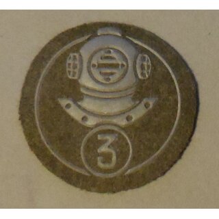 Army Diver 3rd Class Branch Insignia Patch, subdued