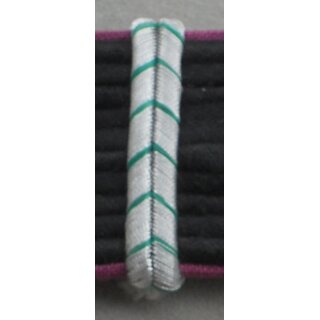 Shoulder Board Loops, Lace silver with light green Stripes