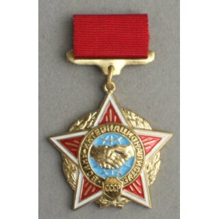 Internationalist Fighters Medal Certifficate with "Afghanistan"