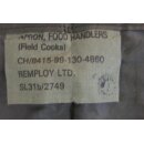 UK Apron, Food Handlers, (Field Cooks), olive, various unworn, original packed