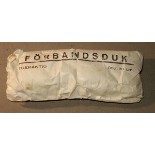 Swedish Forces First Aid Triangle Bandage, various #12, off-white, single package, damaged
