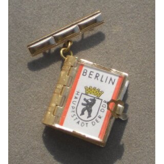 Berlin Touristenabzeichen, verschiedene No.7, Buch an Brosche