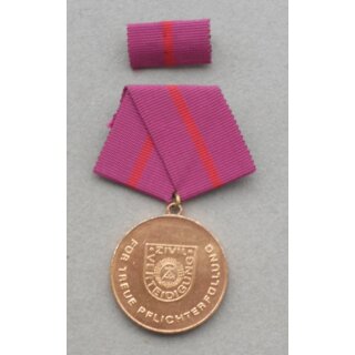 Medal for faithful performance of Duty in the Civil Defense, bronze