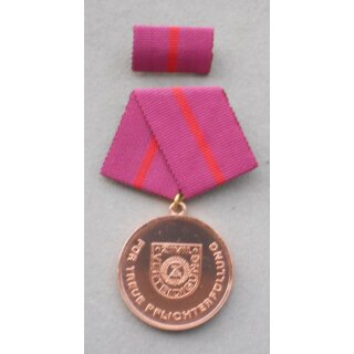 Medaille f&uuml;r treue Pflichterf&uuml;llung in der ZV, bronze 279c, 1988-90