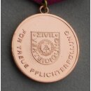Medaille f&uuml;r treue Pflichterf&uuml;llung in der ZV, bronze 279c, 1988-90
