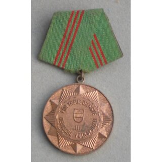 Medal for faithful service in the armed institutions of the MdI, bronze / Level III 143a, Medal only