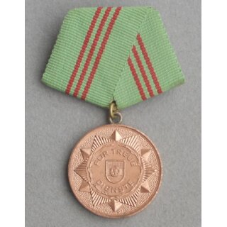 Medaille für treue Dienste des MdI, bronze / Stufe III 143d, 1975-1985, nur Medaille