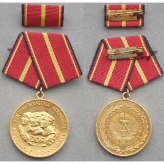 Verdienstmedaille der NVA, gold 145h, 1984-86