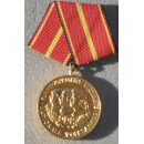 Verdienstmedaille der NVA, gold 145h, 1984-86, nur Medaille