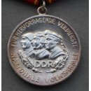 Verdienstmedaille der NVA, silber 146g, 1977-83