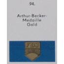 Arthur Becker Medal of the FDJ in gold Ribbon Bar, large...