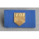 Arthur Becker Medal of the FDJ in gold Ribbon Bar, small Attachment, ready to wear