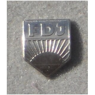 Arthur Becker Medal of the FDJ in silber small Attachment, nickel plated