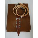 NVA Map Case, Officers old Style, Leather Straps, unused