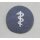 Career Badge (Laufbahnabzeichen) for Medical Service D 6cm, Machine Embroidery, pair