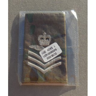 Rankslide, RAF, MTP embroidered Aircrew Flight Sergeant, NSN 8455-99-281-4201, new