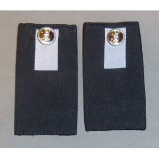 Rank Slides, Royal Navy, black Midshipman, NSN 8455-99-132-3822, new, with Snap Fasteners